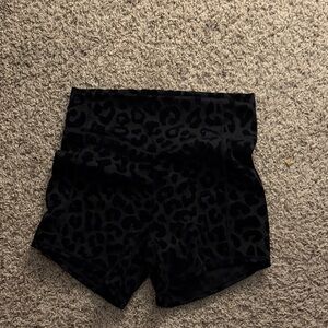 Balance Collection Black Animal Print High Waist Shorts